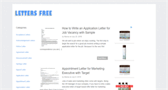 Desktop Screenshot of lettersfree.com