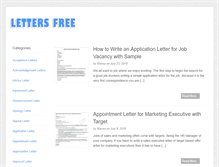 Tablet Screenshot of lettersfree.com
